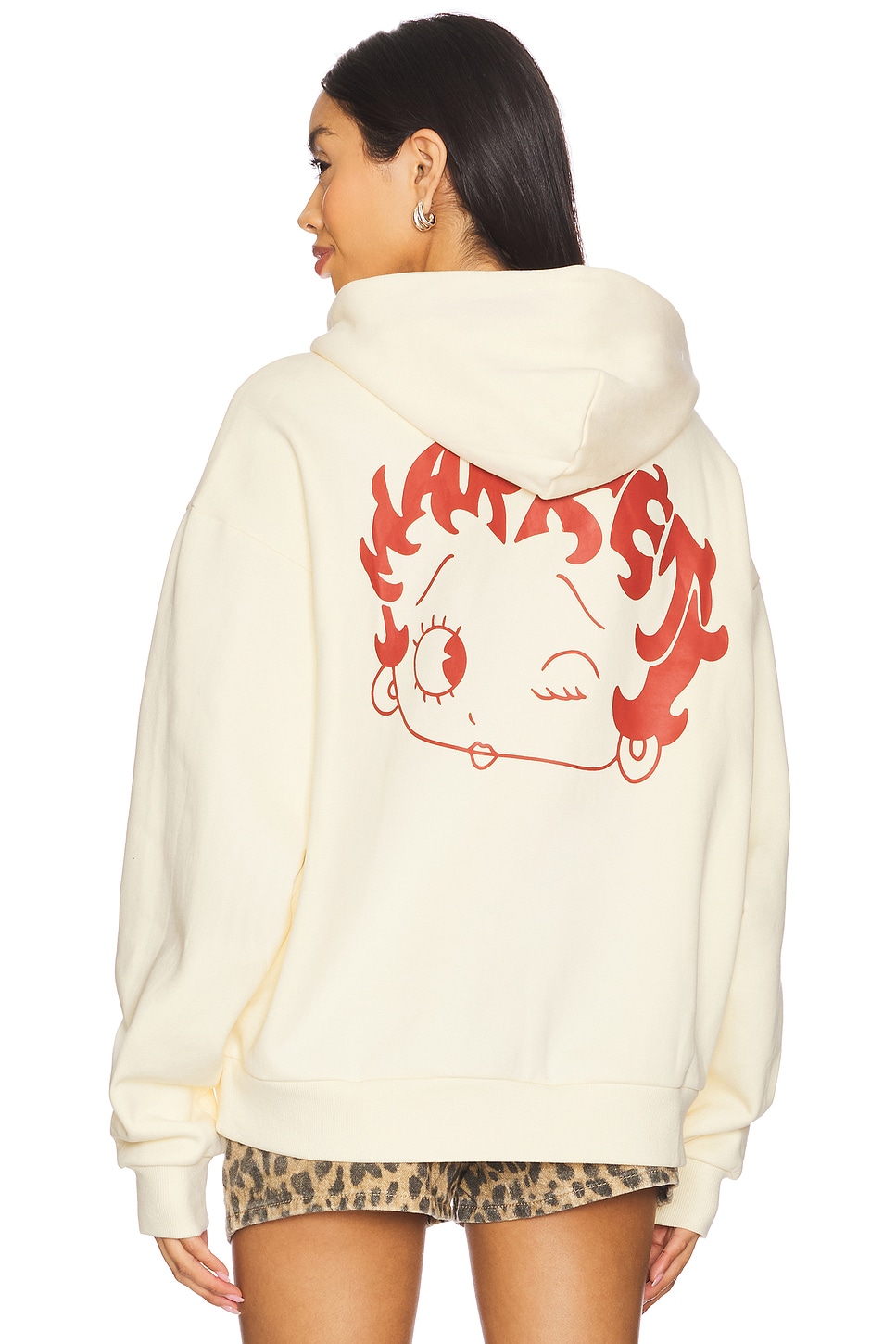 

Толстовка с капюшоном и маскотом Betty Boop, butter cream