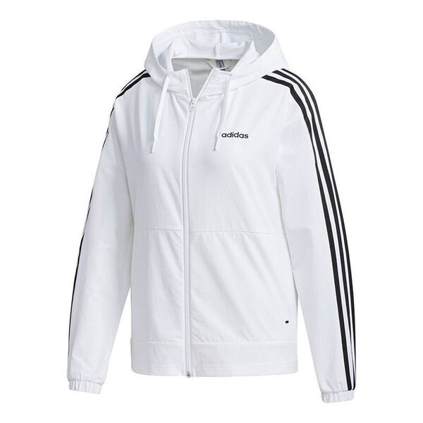 

Ветровки neo w esntl 3s wb спортивная куртка с капюшоном белая Adidas, белый