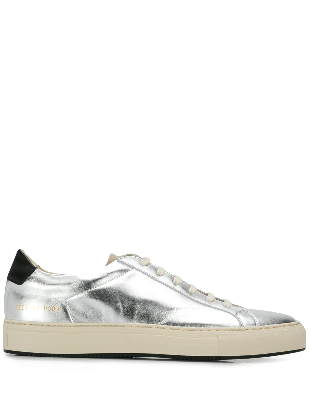 

Кеды с эффектом металлик Common Projects, серебряный