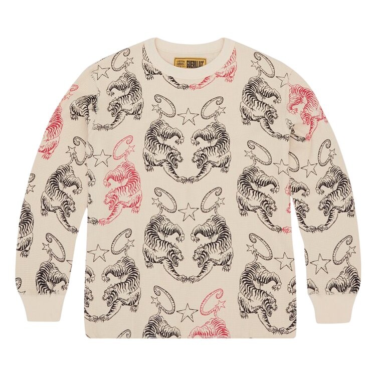 

Лонгслив Corteiz Tiger Waffle Long-Sleeve, кремовый