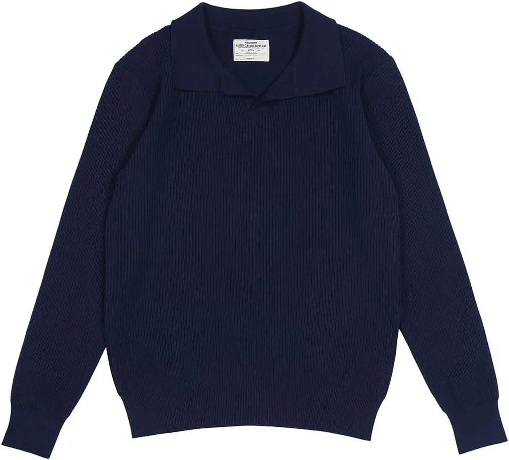 

Свитер-поло с воротником чайка в итальянском стиле