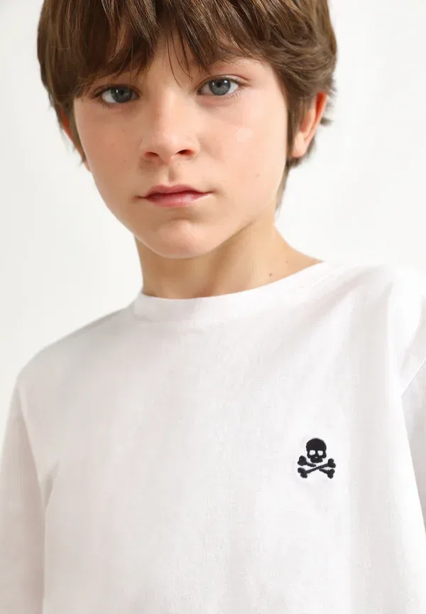 Футболка Scalpers Nos basic skull basic t-shirt, белый — фото 3