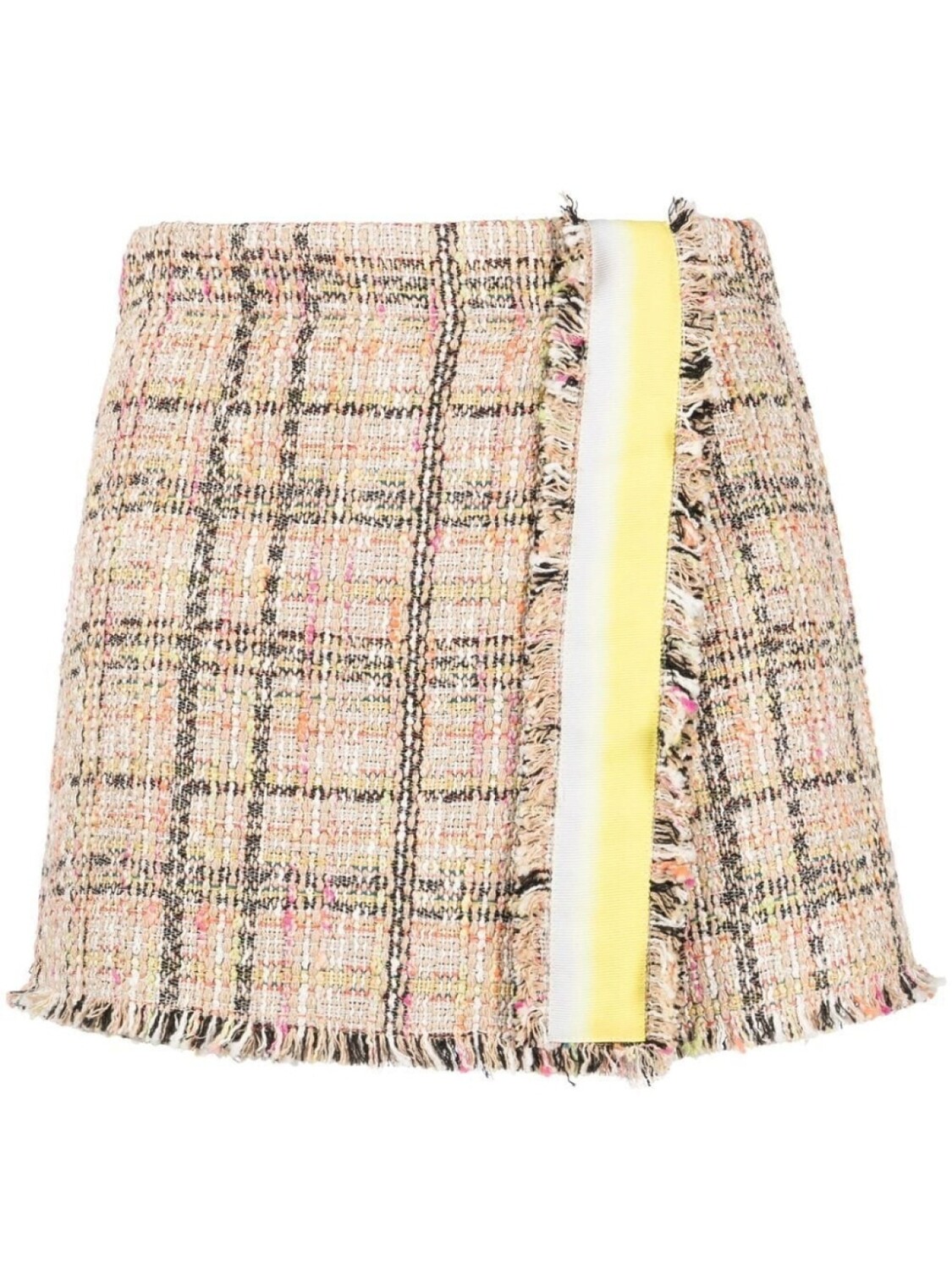 

MSGM твидовая мини-юбка, нейтральный цвет