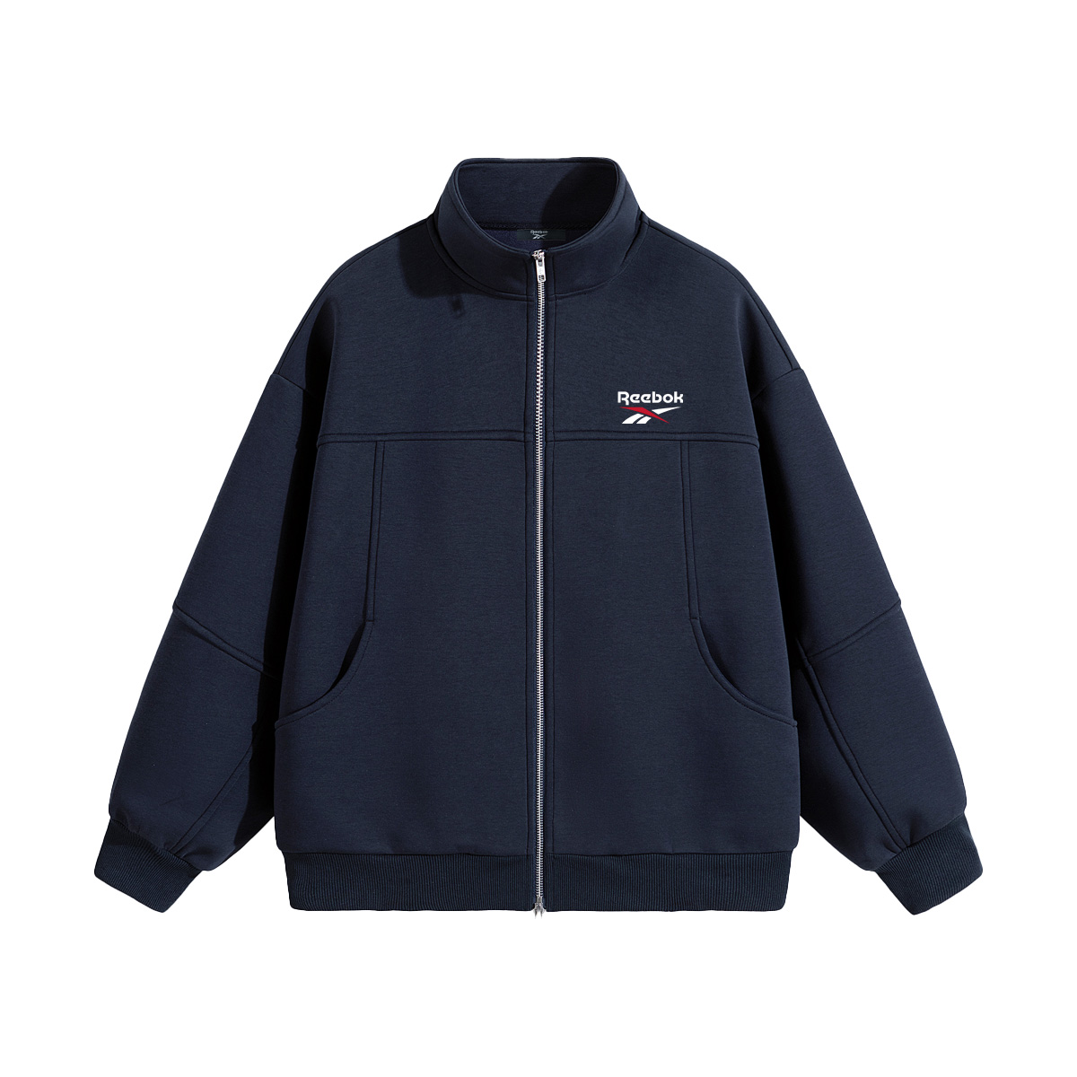 

Свитшот Unisex Stand Collar Moderate Heavyweight Reebok, темно-синий