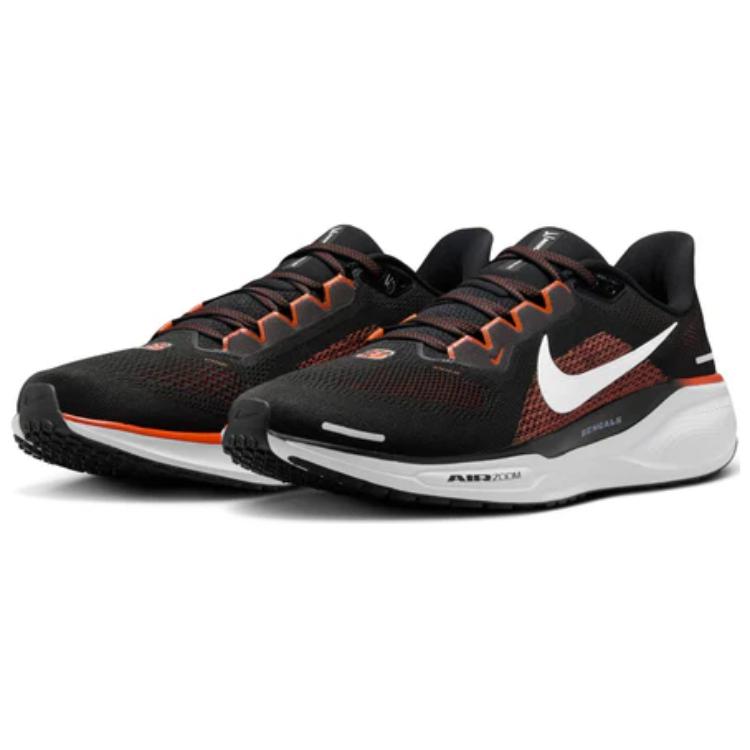 Nike Air Zoom Pegasus 41 Cincinnati Bengals, черно-белый-белый-университетский оранжевый-черный — фото 3