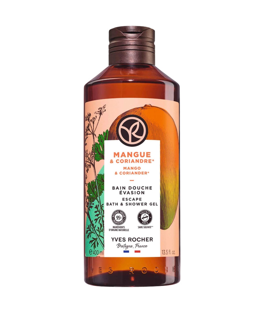 

Гель для душа Yves Rocher Mango & Koriander Duschbad, 400 ml