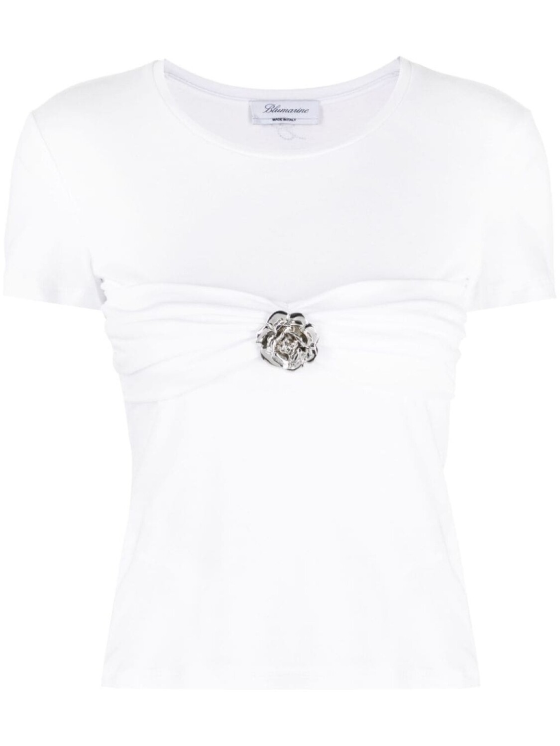 

Blumarine футболка с брошью, белый