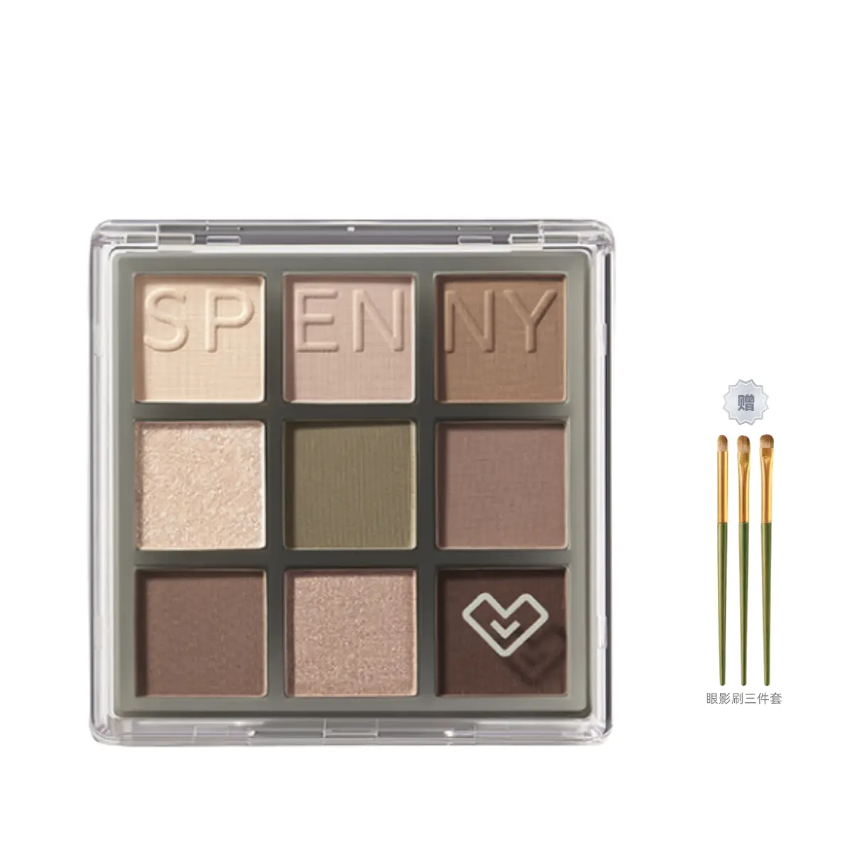 

Spenny Девять оттенков теней для век Легко растушевываются Натуральный розовый и коричневый 8,1 г