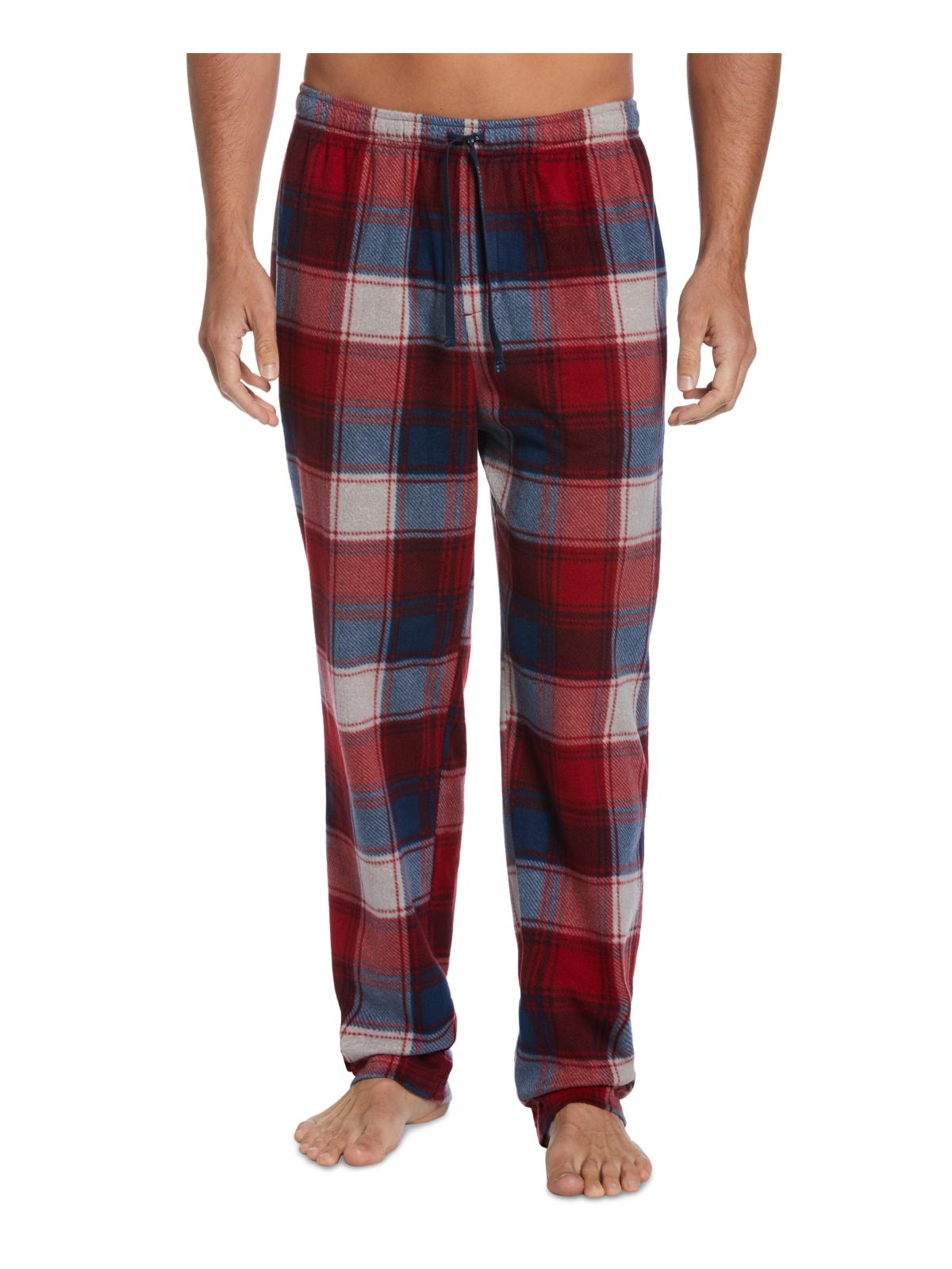 

Мужские флисовые клетчатые пижамные штаны Perry Ellis Portfolio, цвет rio red