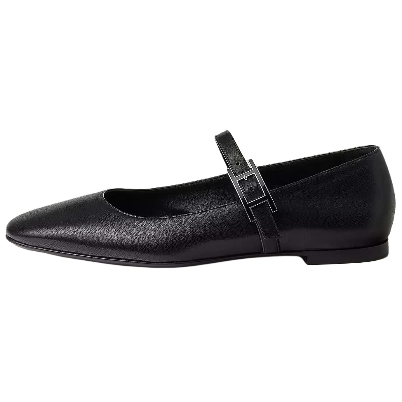 HERMES Туфли Jane Mary Jane женские черные