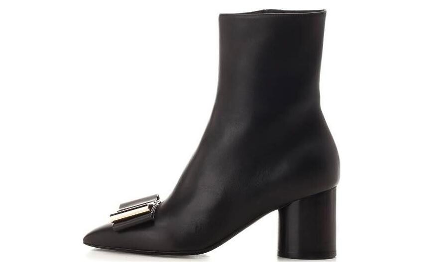 Ботильоны Ferragamo с бантом, черный