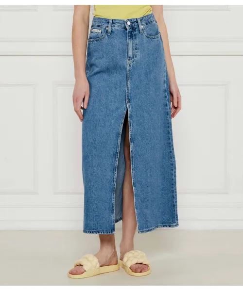 

Юбка джинсовая А-силуэта Calvin Klein Jeans, синий