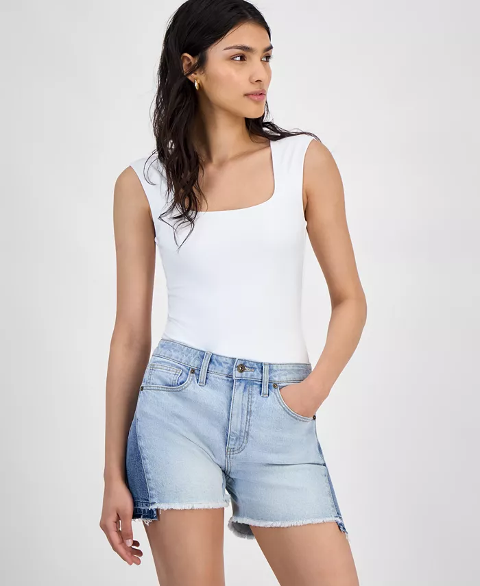 

Женский боди с квадратным вырезом And Now This, черный