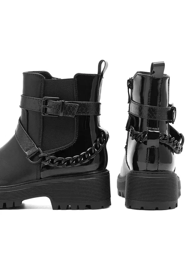 Ботильоны Deezee cs6200 02 cowboy/biker ankle boot, черный — фото 4