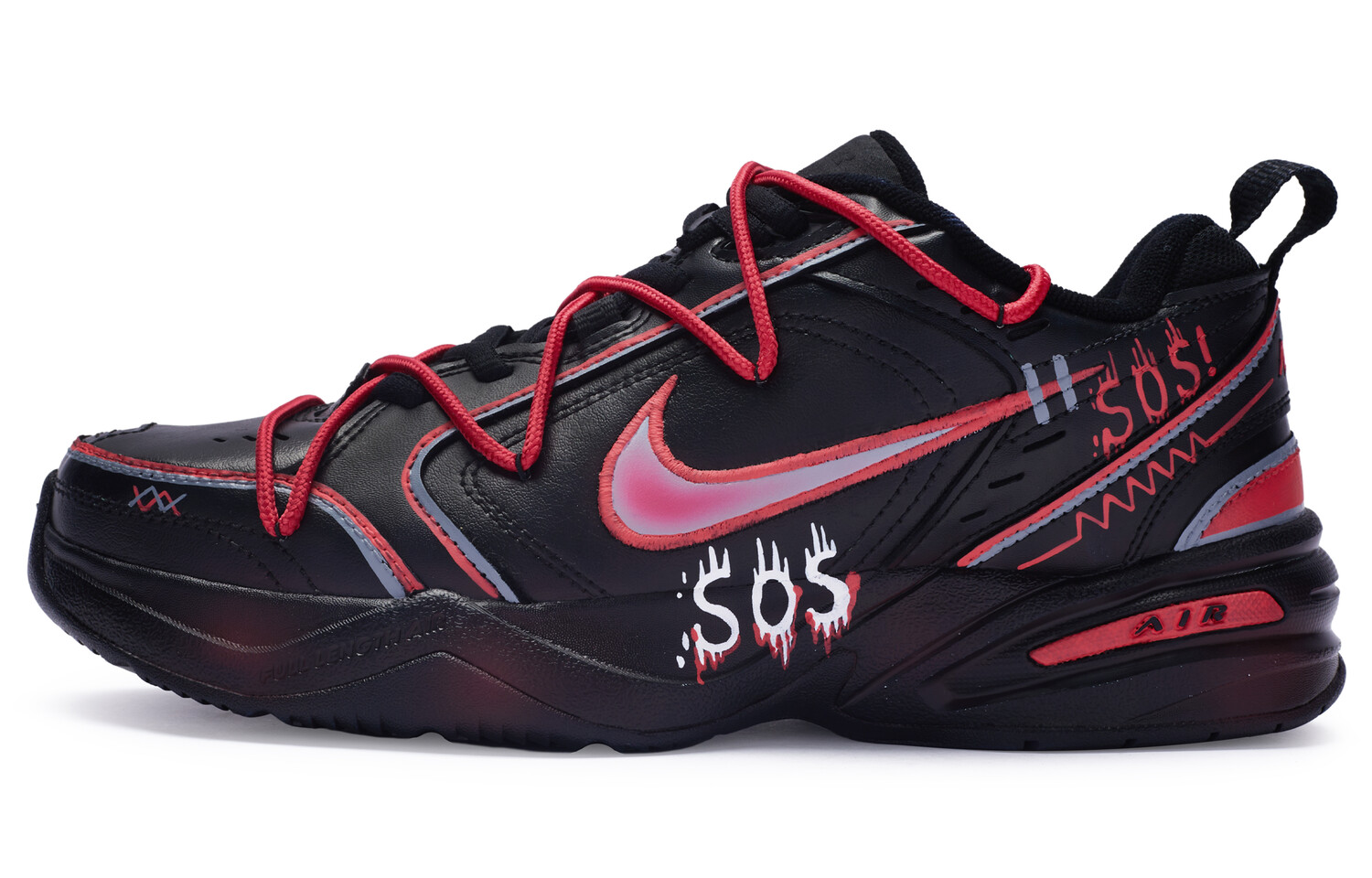 

Массивные кроссовки Nike Air Monarch 4 унисекс, Black/Red