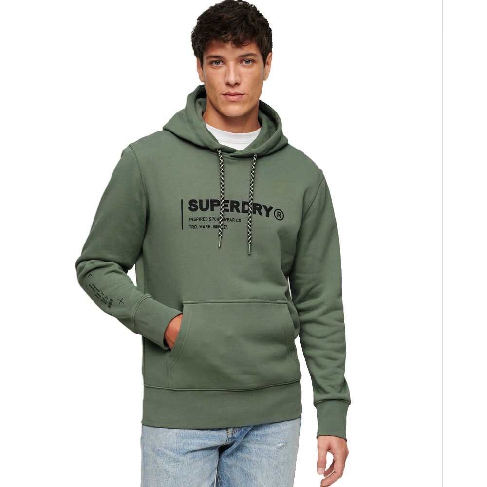 

Худи Superdry Utility Sport Logo Loose, зеленый