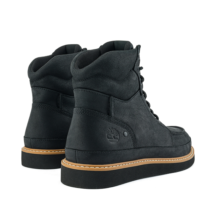 Мужские ботинки Timberland кожаные износостойкие, черный — фото 4