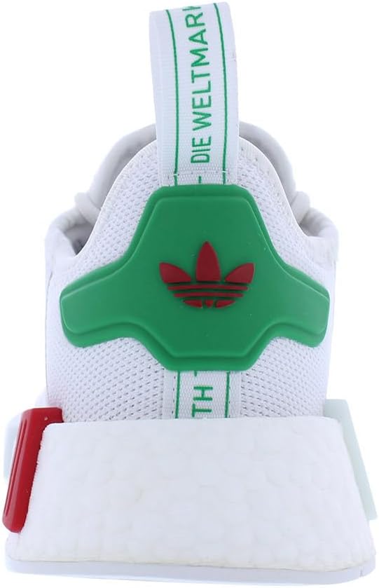 Кроссовки adidas Originals NMDr1 для детей и унисекс, белый/слоновая кость/зеленый — фото 3