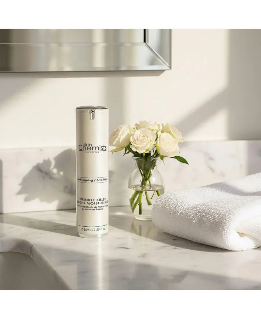 Крем для лица Skinchemists — Ночной увлажняющий против морщин с антивозрастным эффектом, , белый, 50 мл — фото 4