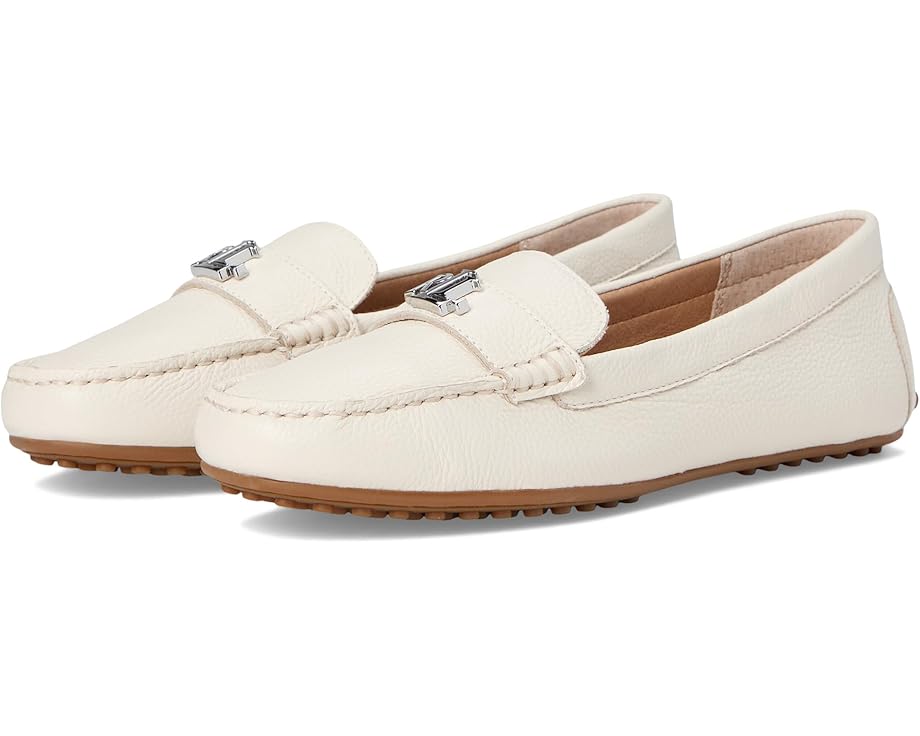 Лоферы Lauren Ralph Lauren Barnsbury Pebbled Leather Driver, цвет Soft White