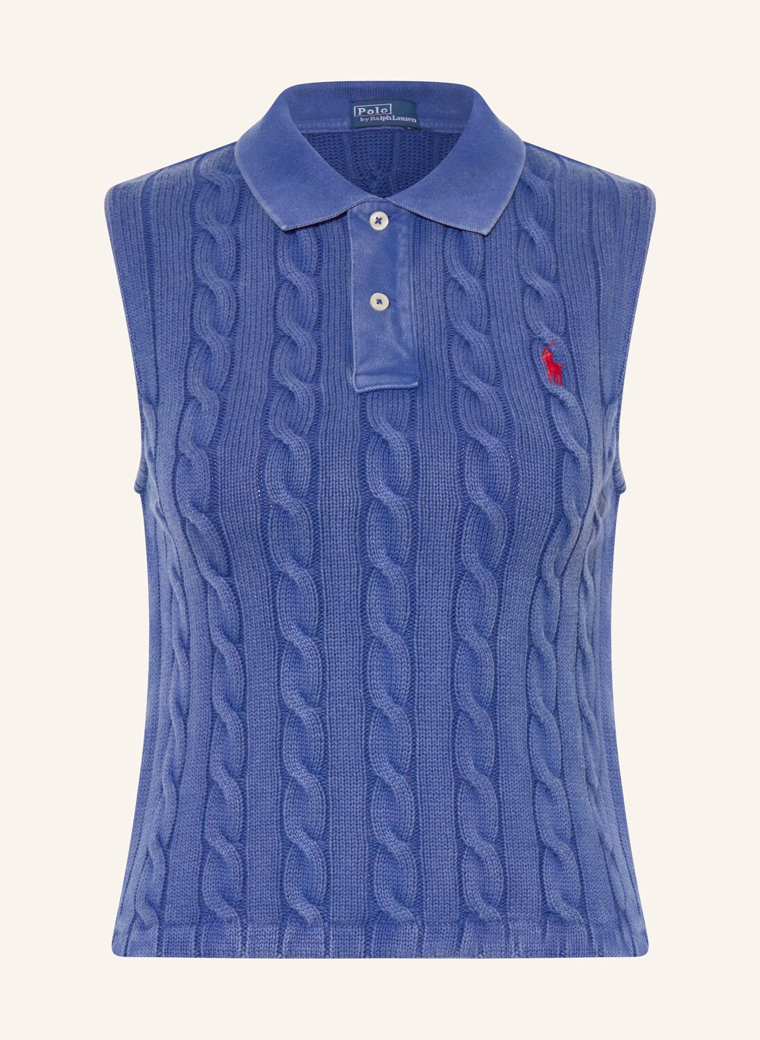 

Вязаная рубашка-поло Polo Ralph Lauren, синий