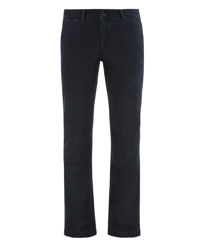 

Эластичные хлопковые брюки с задними карманами Moorer, синий