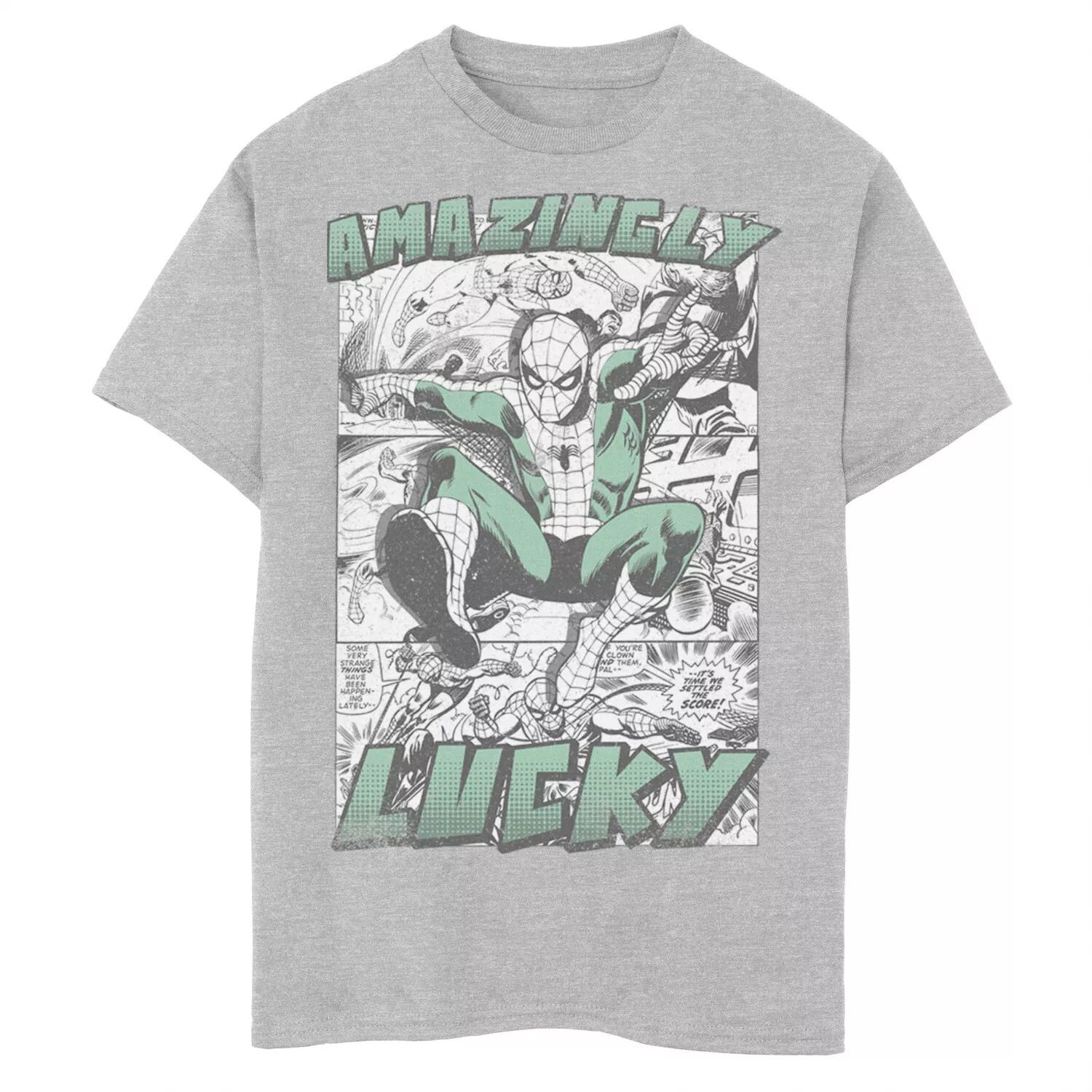 

Футболка с рисунком Marvel Amazingly Lucky для мальчиков 8–20 лет Marvel