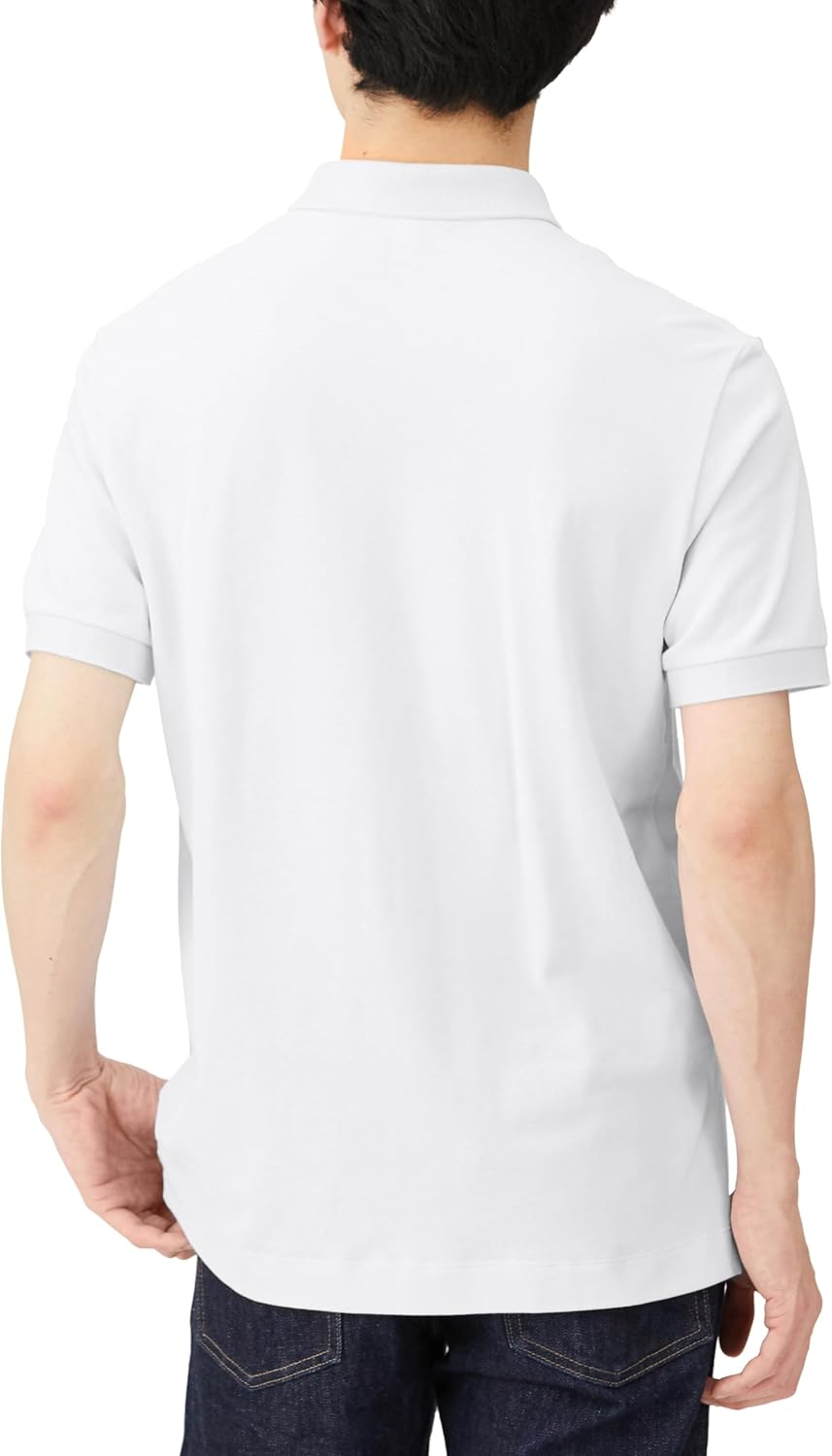 Мужская поло-рубашка Lacoste Regular Fit Stretch Paris (с коротким рукавом) PH5522L (старый цвет), белый — фото 2