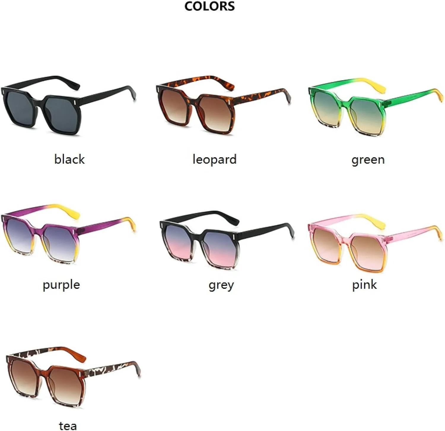 

Солнцезащитные очки с защитой UV400 | Градиентная оправа с заклепками | Для женщин и мужчин | Для занятий спортом на открытом воздухе и вождения DSVIGF, Green