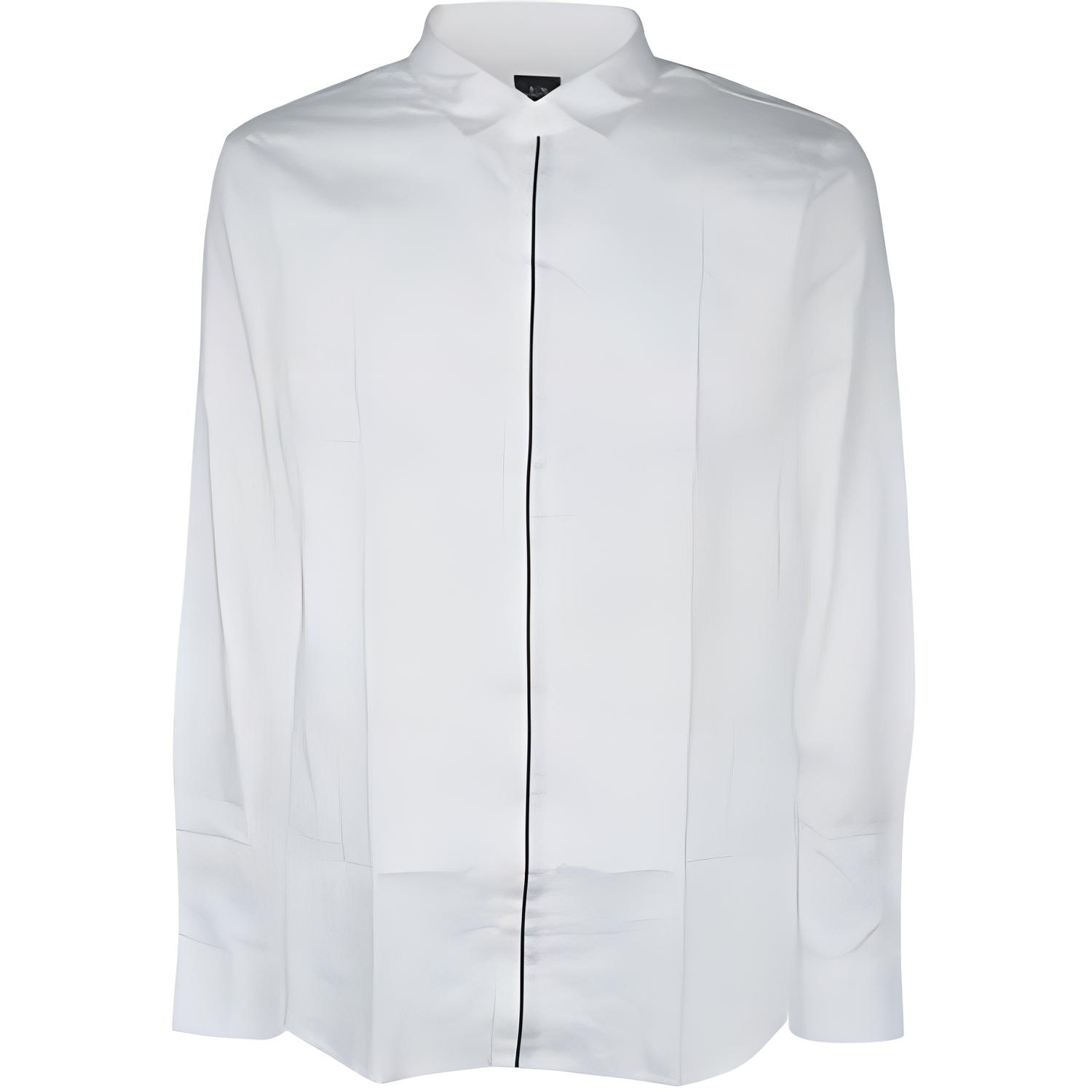 

Хлопковая рубашка ARMANI EXCHANGE, белый