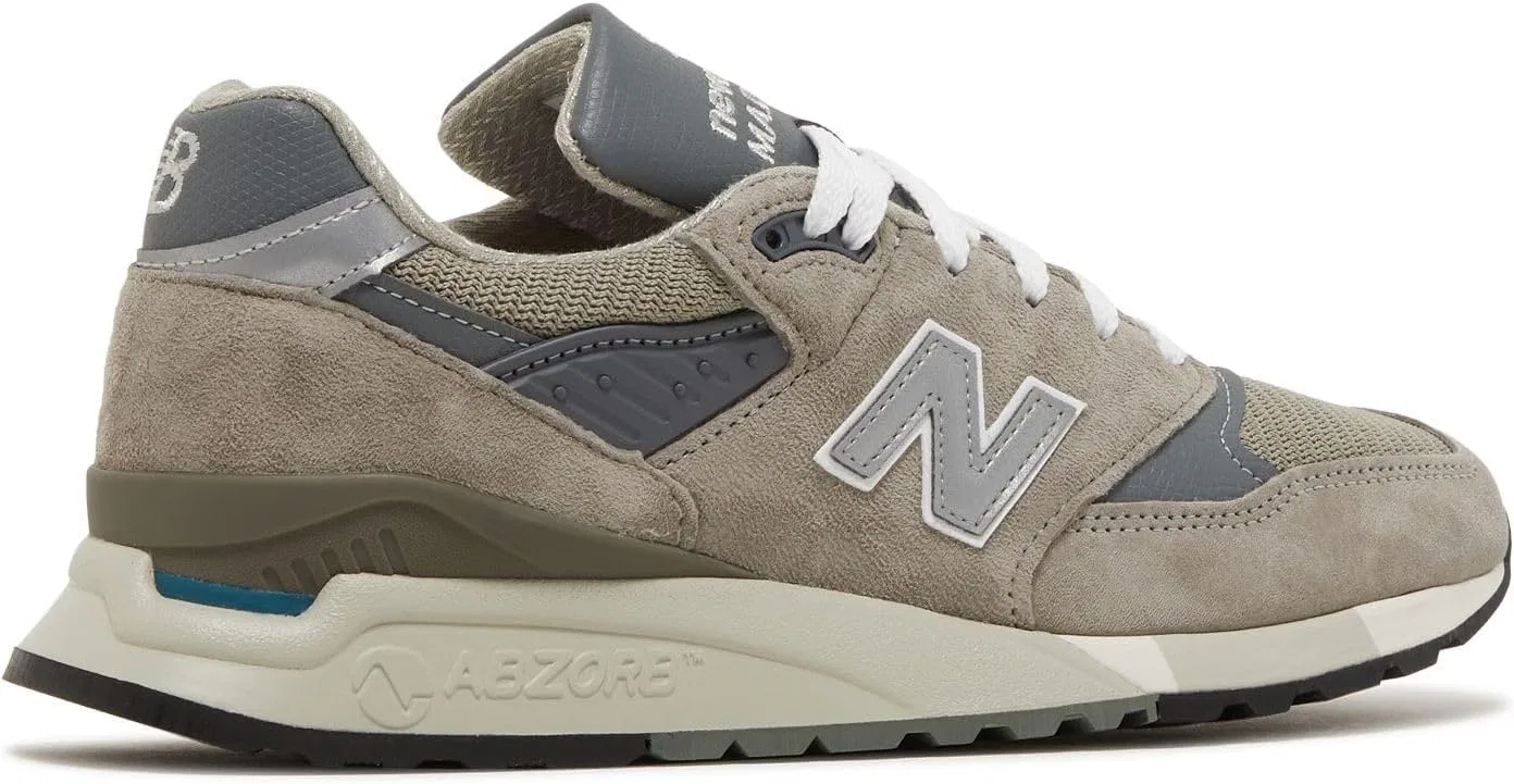 Кроссовки Grey/Silver, New Balance 996, Made in USA — фото 3