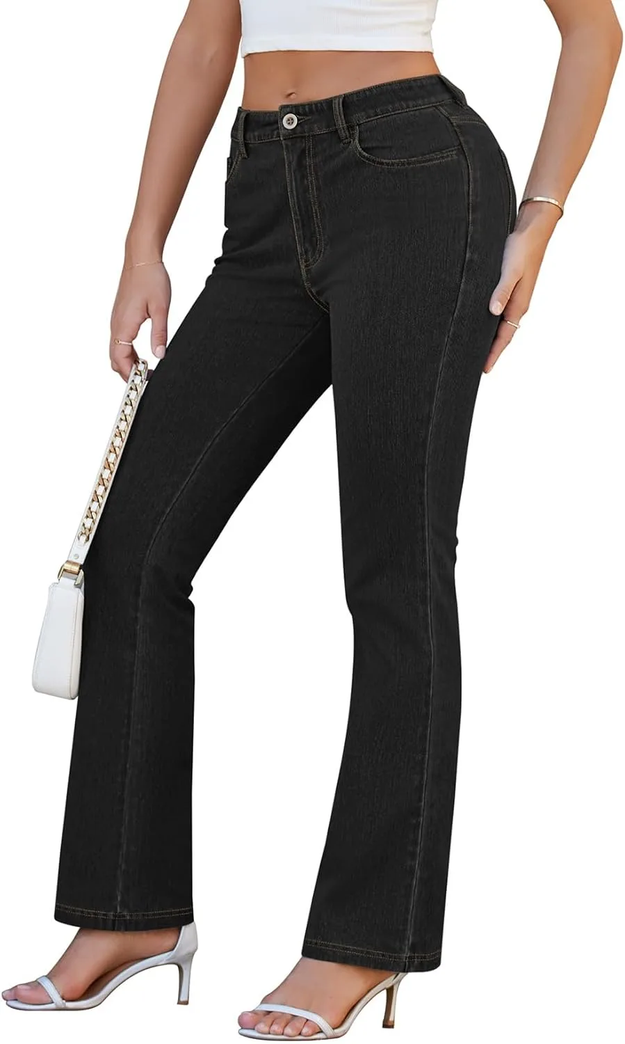 

Женские джинсы Pink Queen Bootcut High Waisted Stretchy Curvy