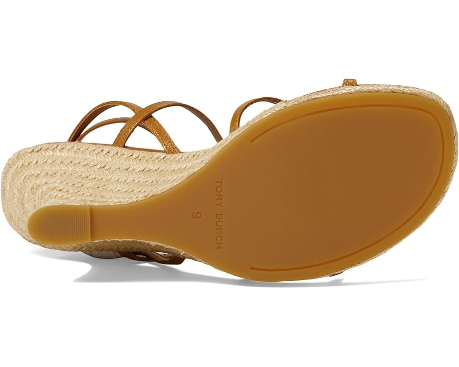 Туфли Tory Burch 85 mm Capri Miller Espadrille Wedge, цвет Caramel Corn/Gold — фото 3