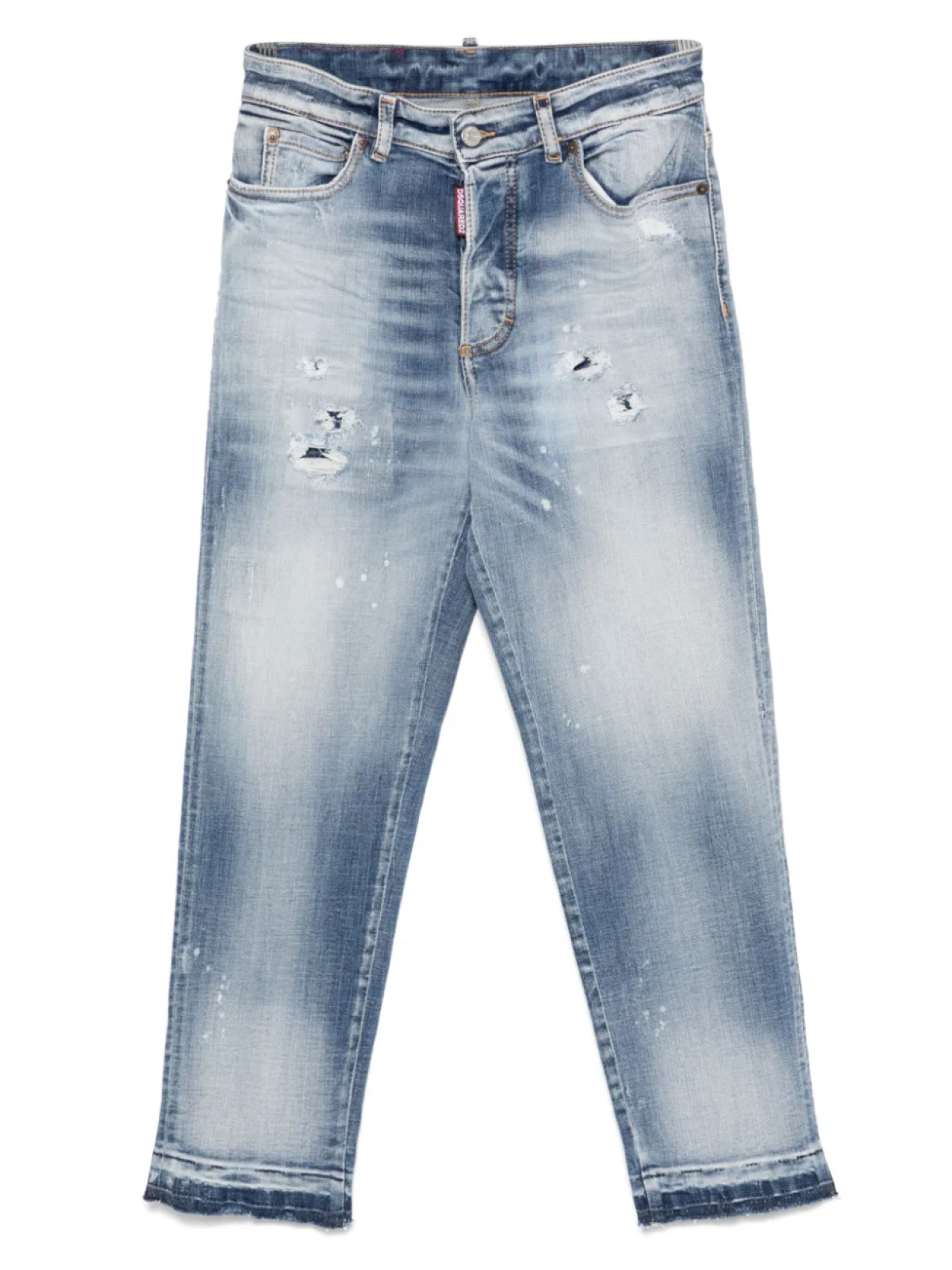 

Джинсы DSQUARED2 KIDS с эффектом потертости, синий