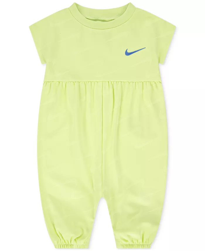 

Детский комбинезон Nike Swoosh Motion из джерси с жаккардовым узором для девочек, желтый