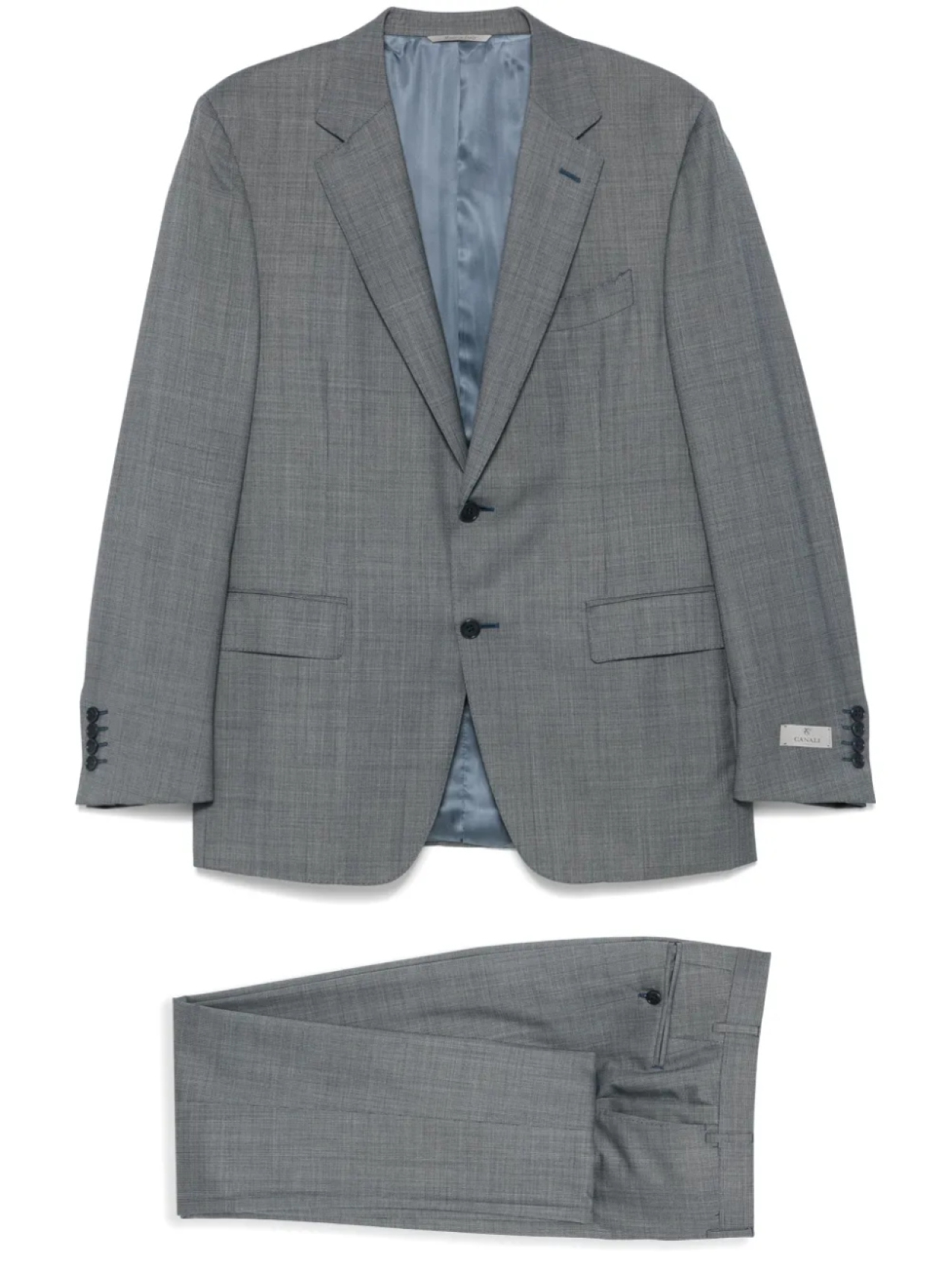 

Canali шерстяной костюм, синий