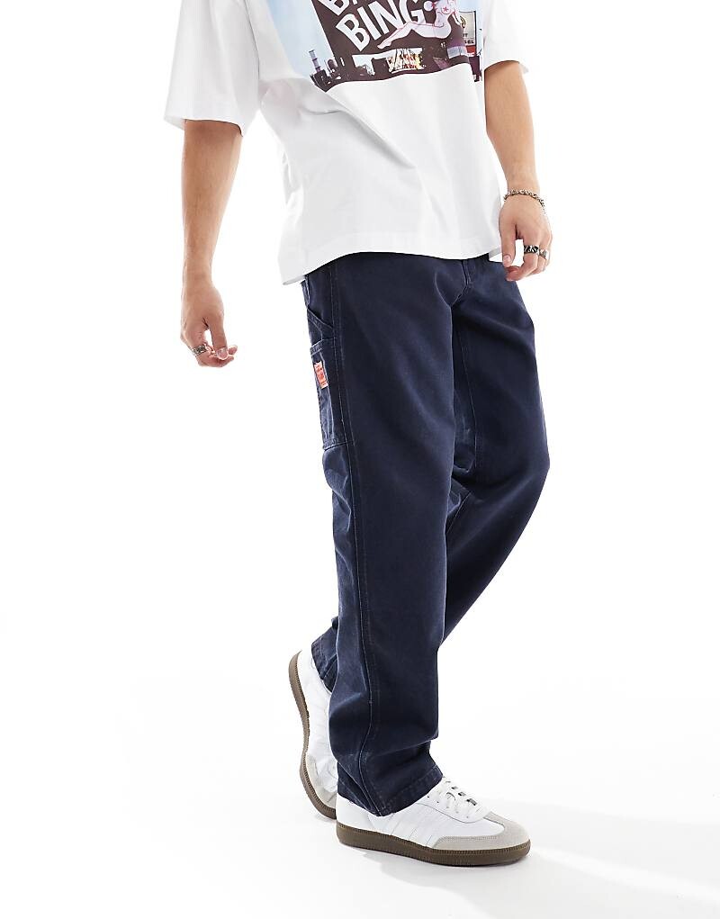 

Темно-синие свободные прямые джинсы Levi's Workwear 568