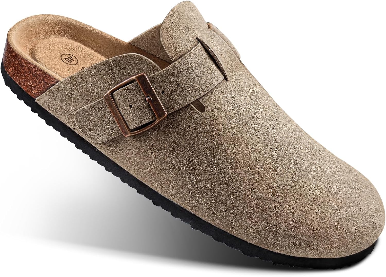 

Сабо, мюли, сандалии, обувь типа «картофельная доска» BULLIANT для мужчин и женщин, верх из замши с флисовой подкладкой, стелька из пробки с амортизацией из пеноматериала с эффектом памяти, Camel6286