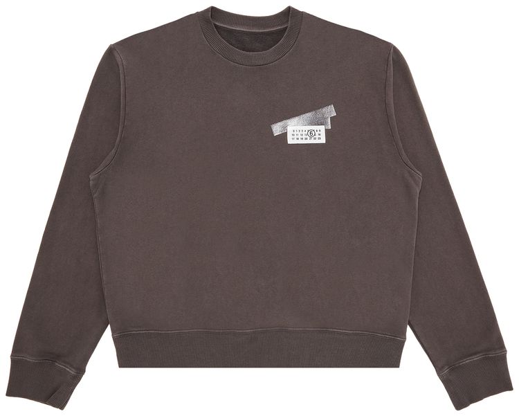 

MM6 Maison Margiela Неворсовая толстовка, серый