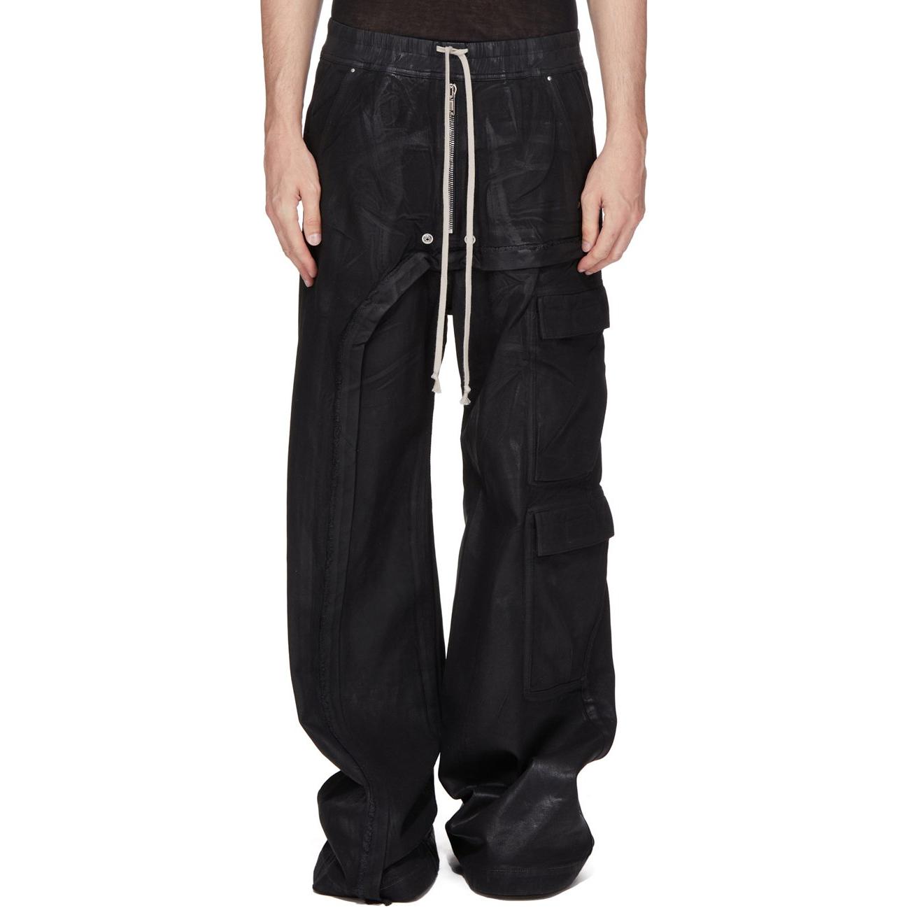 

Голливудские джинсы imbalanced с двойными карманами jumbo Rick Owens DRKSHDW, черный