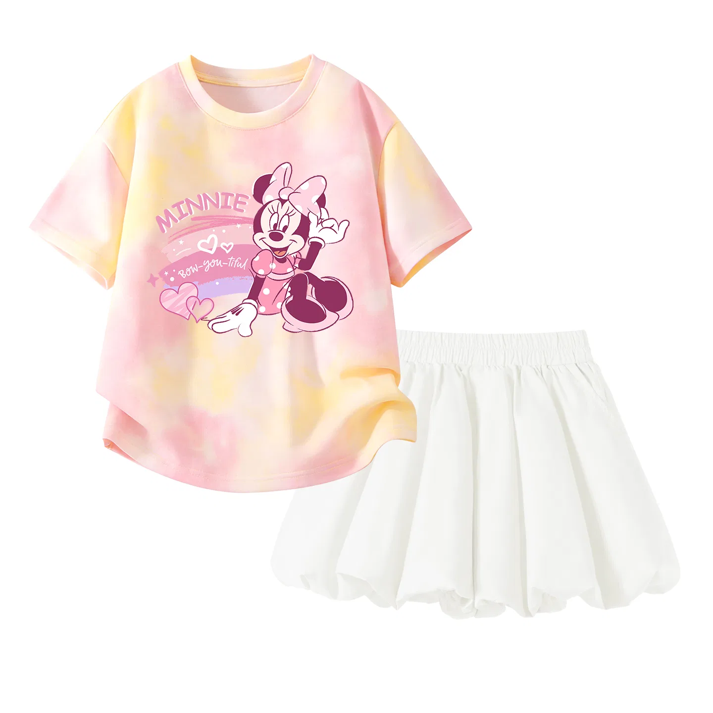 Спортивный костюм Disney для детей, 2 предмета, радужное сердце
