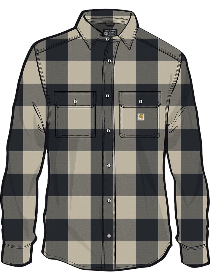

CARHARTT Рубашка "Long Plaid 107013" белого цвета