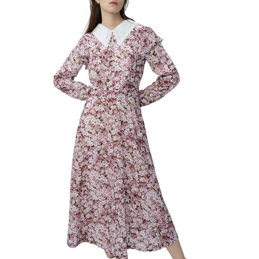 

Платье Lily Floral Ruffle, розовый