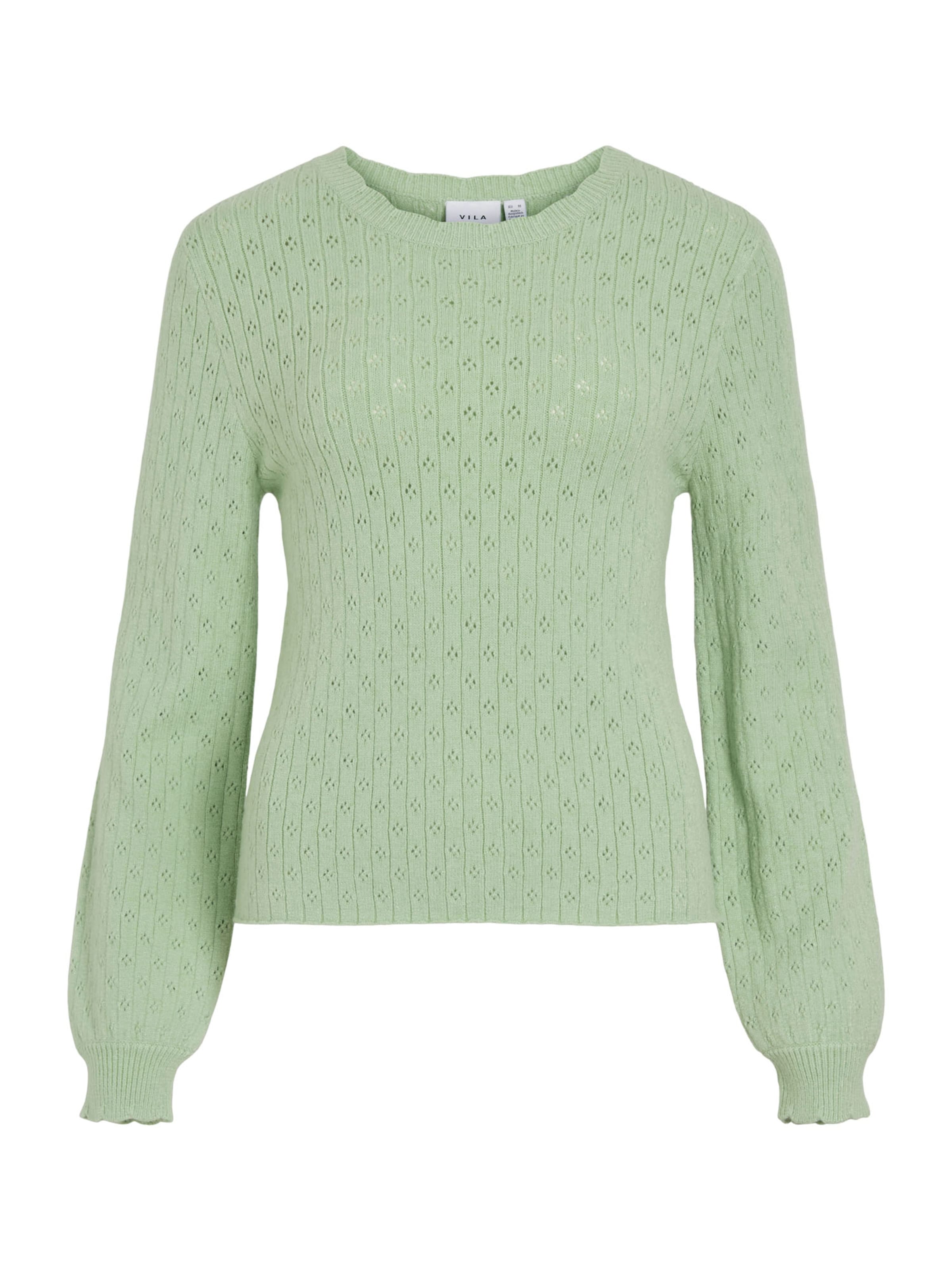 

VILA Свитер 'VIPOILA' в светло-зеленом цвете