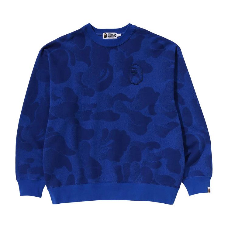 

Свитер BAPE Ink Camo Ape Head Badge Crewneck, Blue
