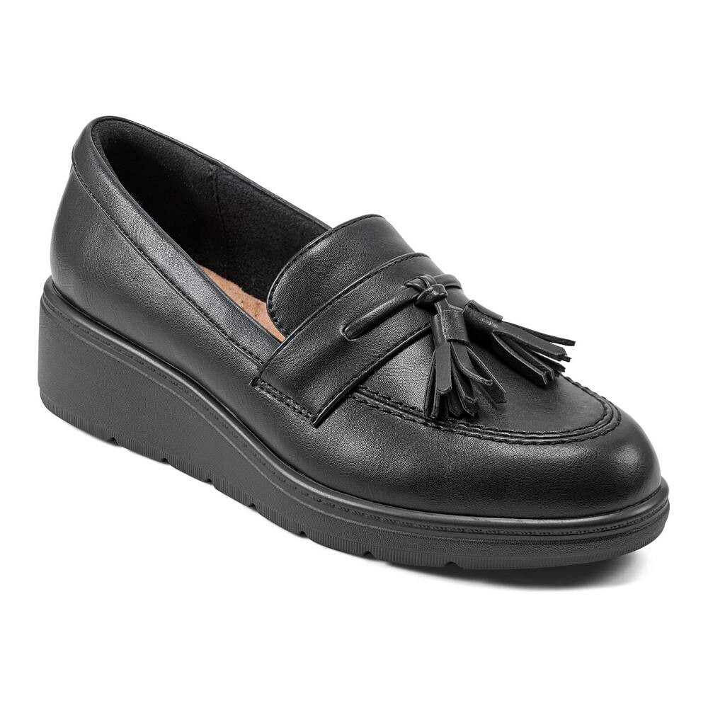 Женские слипоны на танкетке Easy Spirit Tracen Kiltie, черный