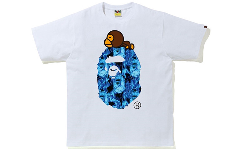 

Футболка Bape мужская A Bathing Ape, черный/синий