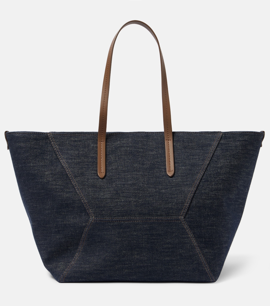 

Джимовая сумка-тоут Duo Large Brunello Cucinelli, Blu