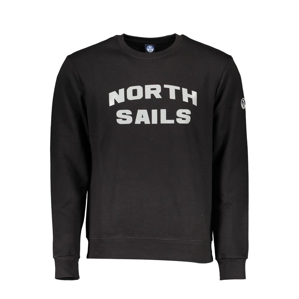 

Черный хлопковый мужской свитер North Sails