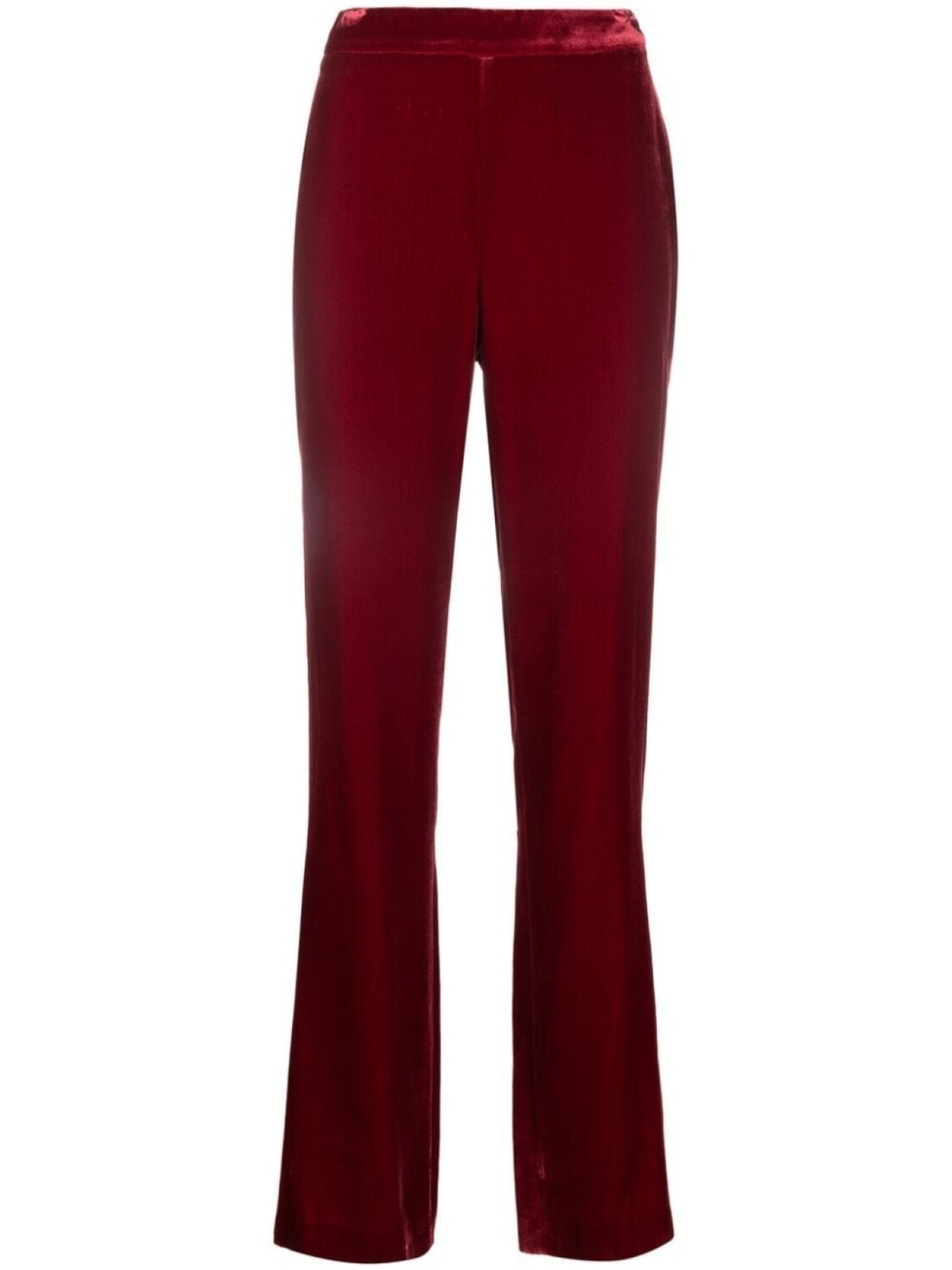 

Boutique Moschino бархатные брюки с завышенной талией, красный